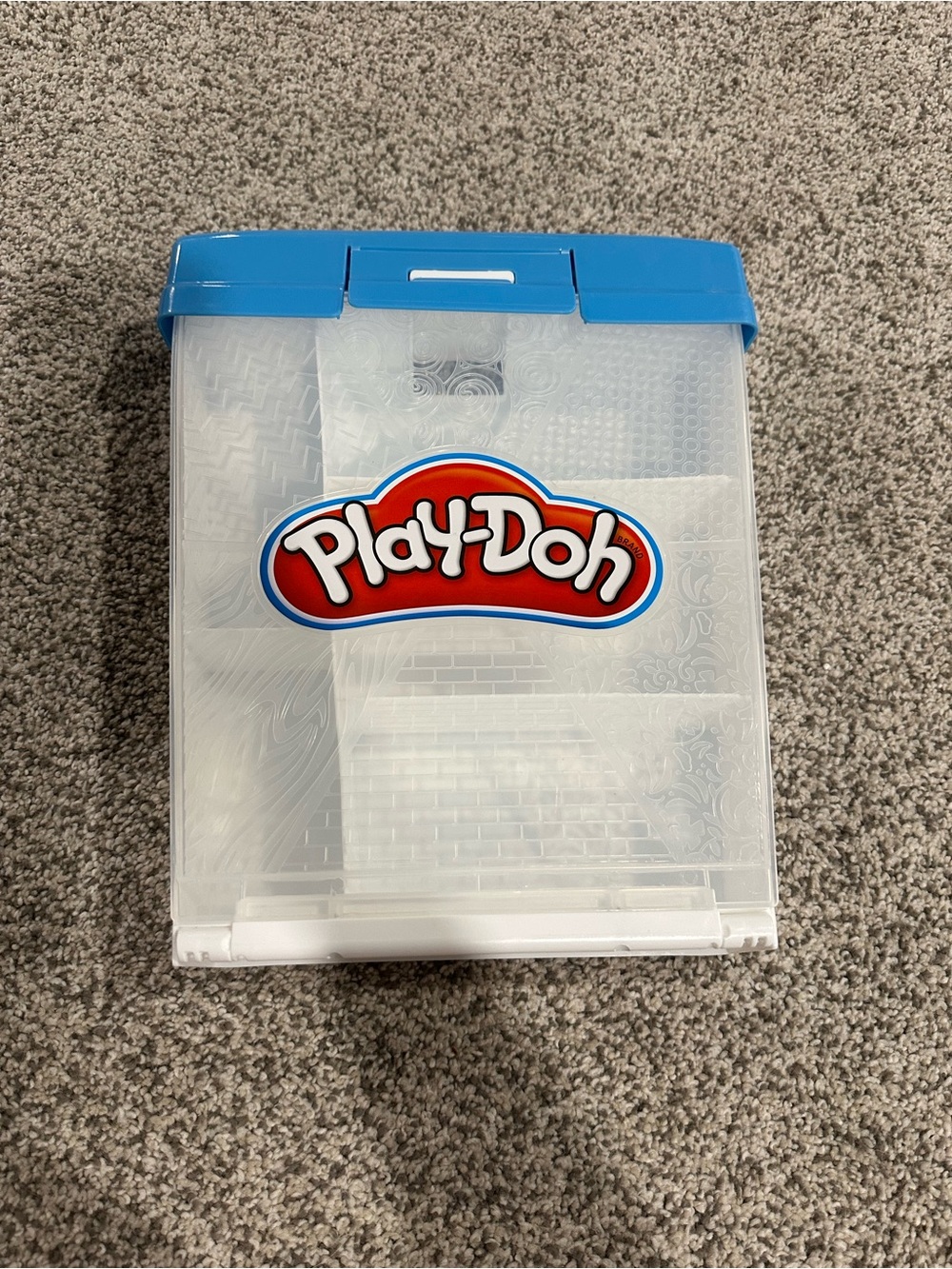 Hasbro Play-Doh Clear Storage Case with Blue Lid